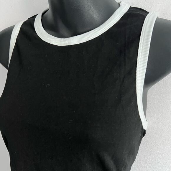 NWT REVOLVE & ANTHROPOLOGIE lovers COMMENSE minimalist black top white TOP S - Picture 7 of 10
